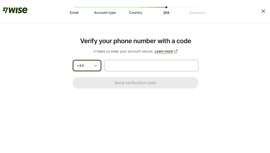 Wise verify phone number