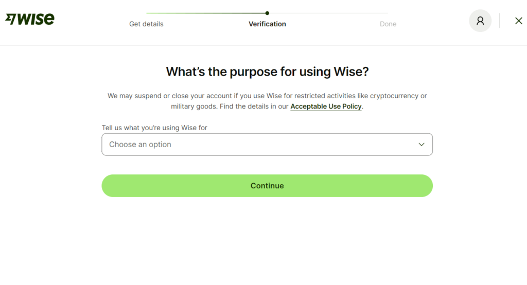 purpose of using Wise